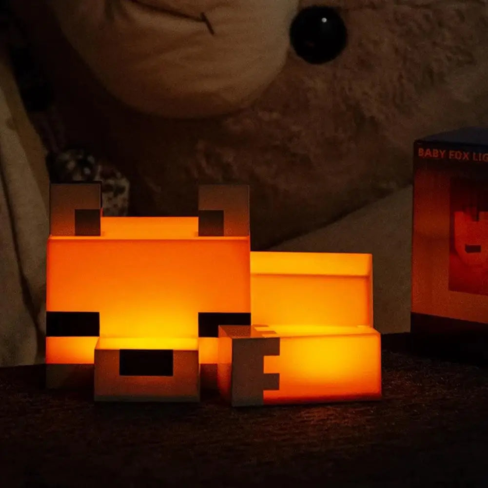 Cute Fox Night Light Soft Orange Glow